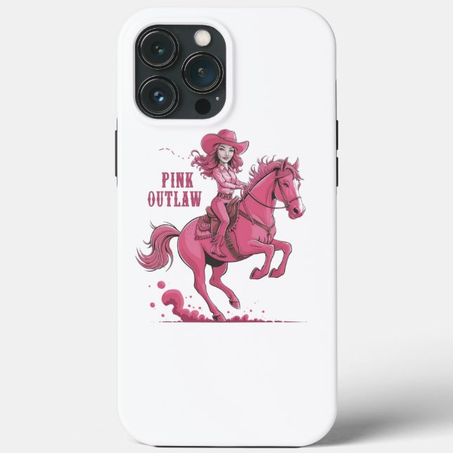 Coques Case-Mate iPhone Une cowgirl confiante à cheval (Verso)
