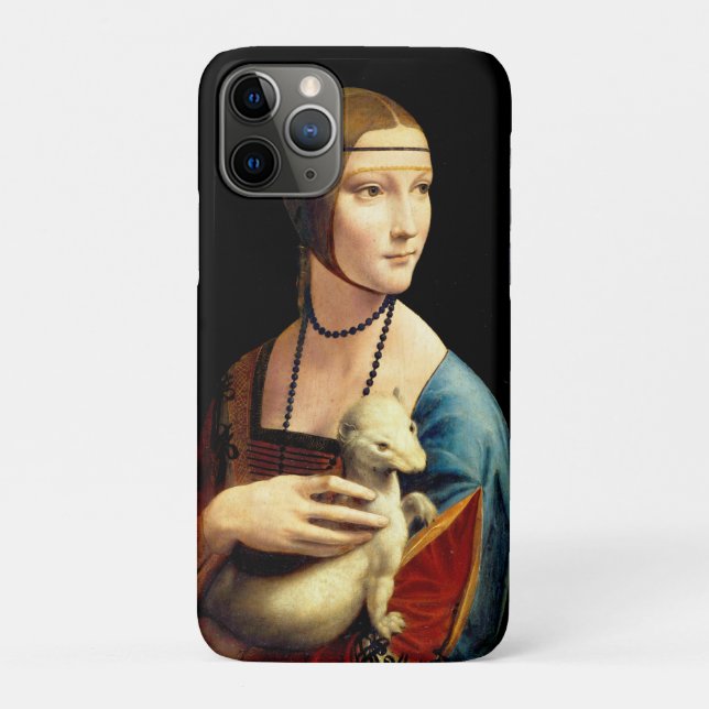 Coques Case-Mate iPhone Une dame avec une mine par Leonardo Da Vinci (Dos)