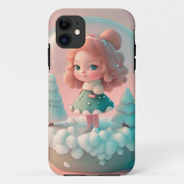Coques Case-Mate iPhone Une drôle de petite poupée sur un nuage (Dos)