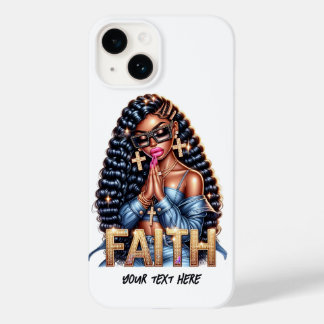 Coque Case-Mate iPhone Une femme afro-américaine dans la prière chrétienn