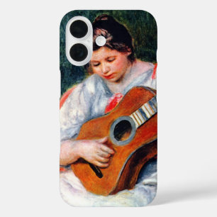 Coque Pour iPhone 16 Une femme jouant à la guitare par Pierre Renoir