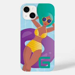 Coque Case-Mate iPhone Une femme noire dans la piscine, votre première