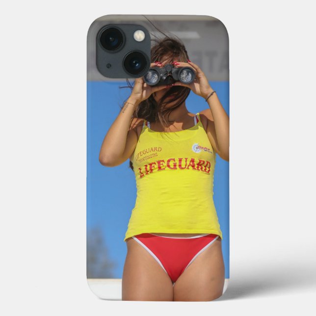 Coques Case-Mate iPhone "Une fille regarde à travers le boîtier téléphoniq (Verso)