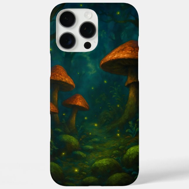 Coques Case-Mate iPhone Une forêt magique remplie de champignons surdimens (Verso)