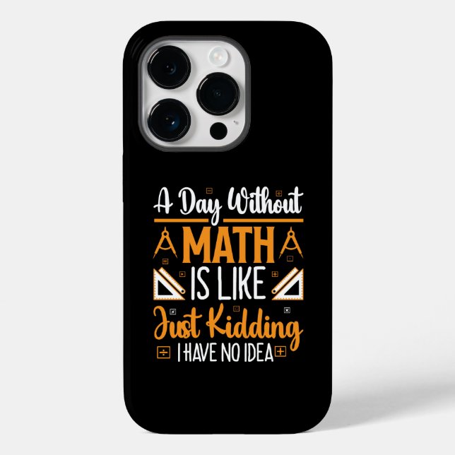 Coques Case-Mate iPhone Une Journée Sans Mathématiques, Drôle Enseignant M (Verso)