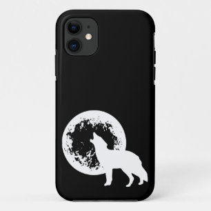 Coque iPhone 11 Une lune de loup