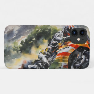 Case-Mate iPhone Case Une moto serpente à flanc de montagne
