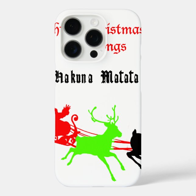 Coques Case-Mate iPhone Une nuit de chants et chants de Noël Hakunamatata (Verso)