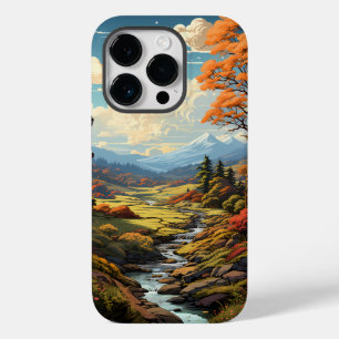Coque Case-Mate iPhone Une peinture du paysage forestier