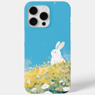 Coque Case-Mate iPhone Une prairie de lapin blanc