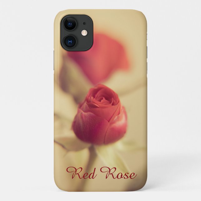 Coques Case-Mate iPhone Une rose rouge pour votre chéri... (Dos)
