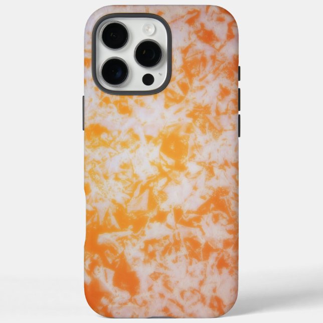 Coques Case-Mate iPhone Une texture grunge orange (Verso)