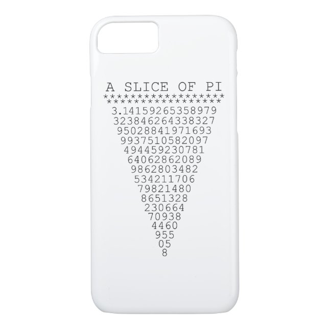Coques Case-Mate iPhone Une tranche typographique de Pi (Dos)
