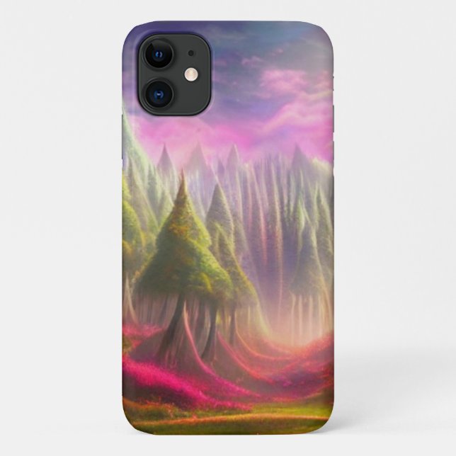 Coques Case-Mate iPhone Une vallée fascinante illuminée par un soleil magi (Dos)