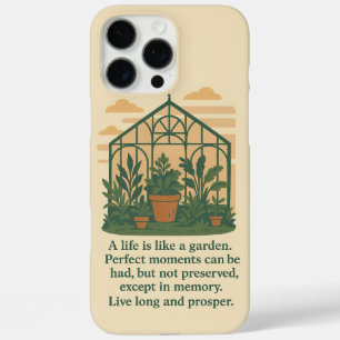 Coque iPhone 16 Pro Max "Une vie est comme un jardin"