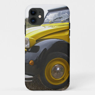 Etui iPhone Case-Mate Une vieille Citroen 2CV 2 CV noire et jaune,