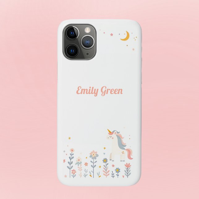 Coques Case-Mate iPhone Unicorn and Floral Garden Phone Case (Créateur téléchargé)