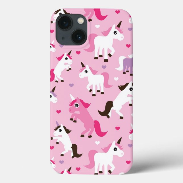 Coques Case-Mate iPhone unicorn illustration enfants arrière - plan (Verso)