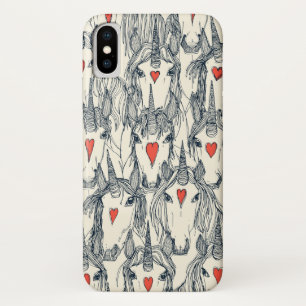 Case-Mate iPhone Case unicorne amour indigo persimmon perle