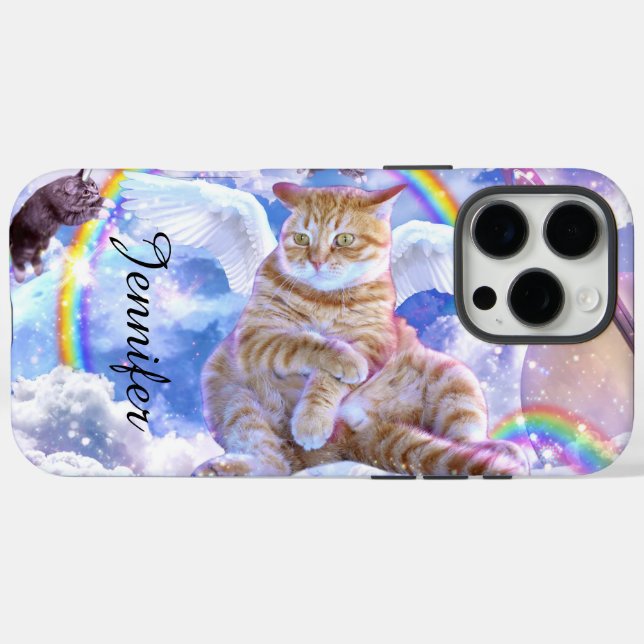 Coques Case-Mate iPhone Unicorne - Caticorn (Verso (horizontal))