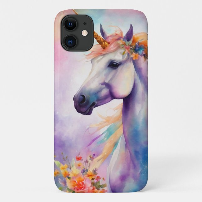 Coques Case-Mate iPhone Unicorne couleur Pastel (Dos)