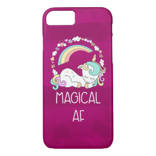 Coque Case-Mate Pour iPhone Unicorne drôle dire magique AF