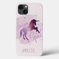 unicorne mignonne mauve magique