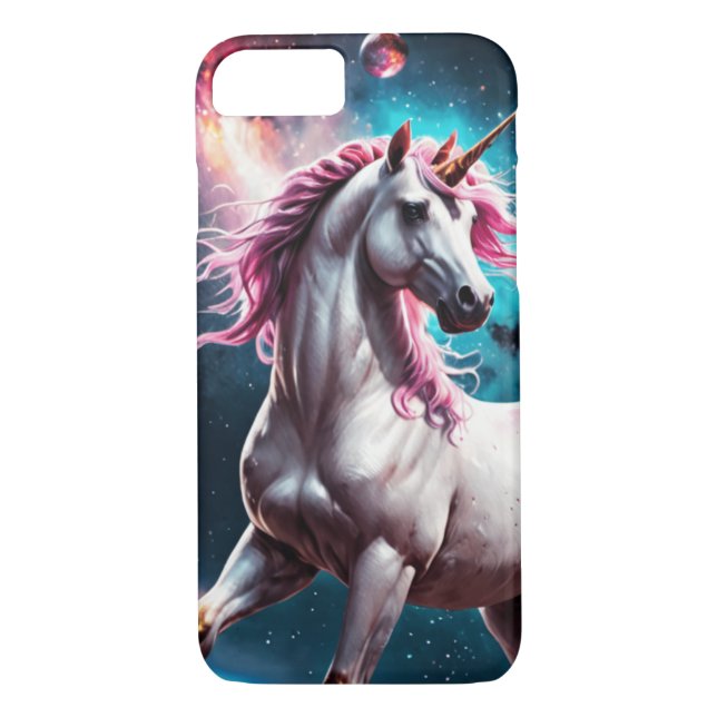 Coques Case-Mate iPhone Unicorne spatiale (Dos)