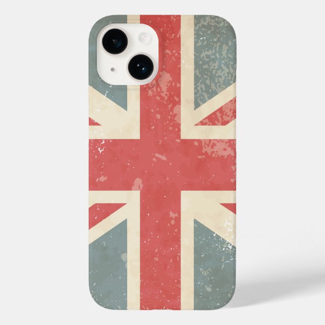 Coques Case-Mate iPhone Union Jack britannique en détresse (Verso)