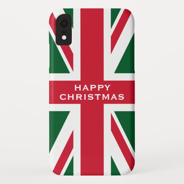 Coques Case-Mate iPhone Union Jack de Noël (Dos)