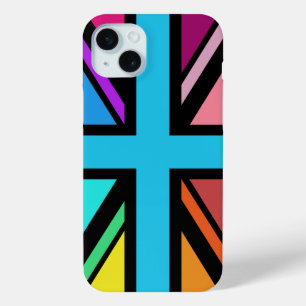 Coque Case-Mate iPhone Union Jack/Drapeau Multicolore+Noir