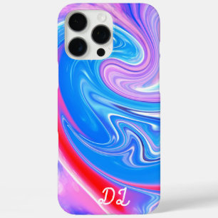 Coque iPhone 16 Pro Max Unique Abstrait Marbré Liquifié & Coloré