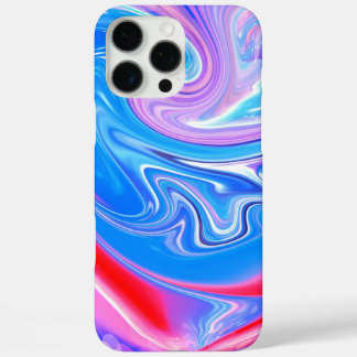 Coque iPhone 16 Pro Max Unique Abstrait Marbré Liquifié & Coloré