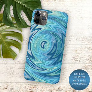 Case-Mate iPhone Case Unique Aqua Turquoise Bleu Violet Été Tourbillon A