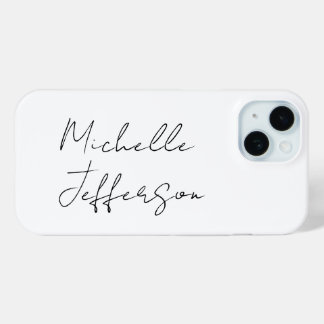 Coque Case-Mate iPhone Unique Stylish Moderne Calligraphie Plain