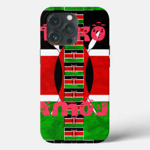 Etui iPhone 13 Pro Unité du drapeau kényan : Tuko Pamoja Design