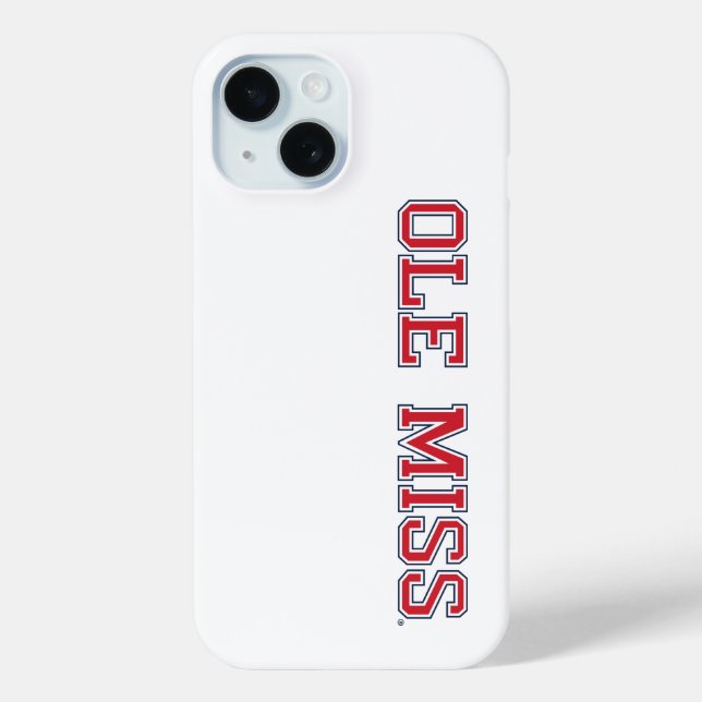 Coques Case-Mate iPhone Université du Mississippi | Ole Miss Wordmark (Verso)