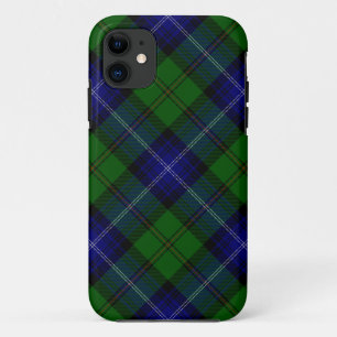 Coque Case-Mate iPhone Urquhart tartan bleu vert plaid