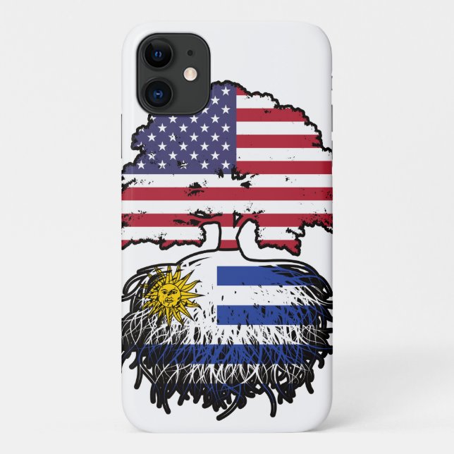 Coques Case-Mate iPhone Uruguay Amérique uruguayenne drapeau des racines d (Dos)