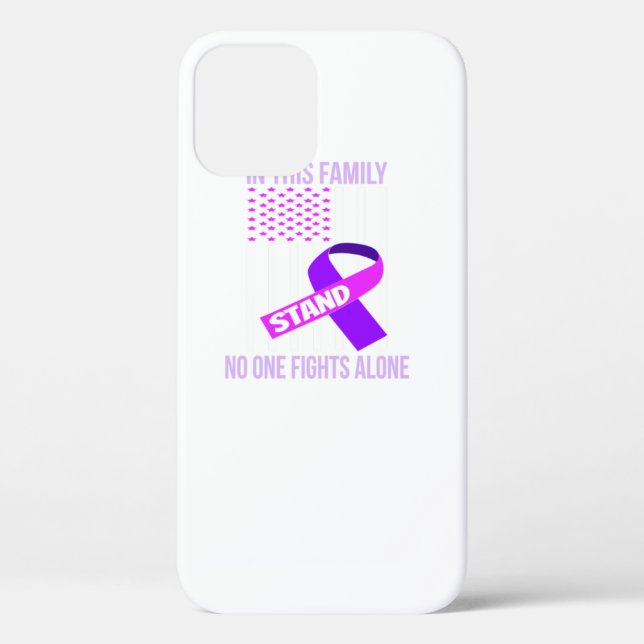 Coques Case-Mate iPhone Us Flag Itp Purple Ribbon Immune Thrombocytopénie (Verso)