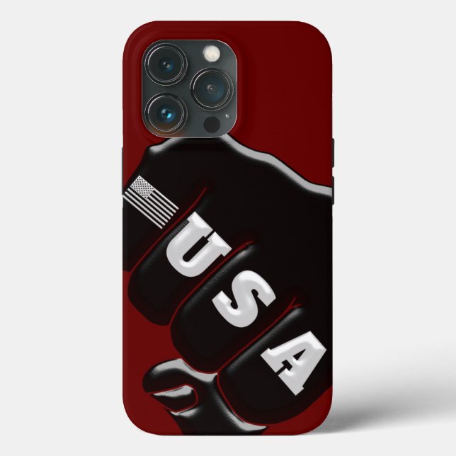 Coques Case-Mate iPhone USA Fist Bump avec le drapeau américain (Verso)