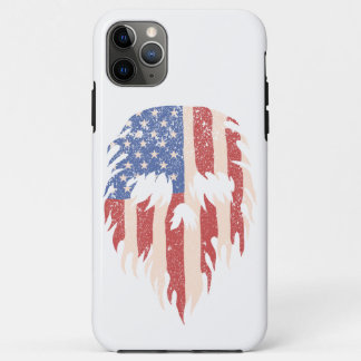 Case-Mate iPhone Case USA Flag Skull Beard | Distressed Patriotic Design