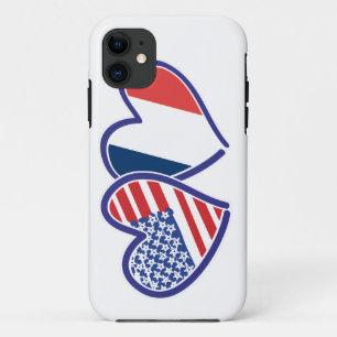 Coque Case-Mate Pour iPhone USA France Love Hearts