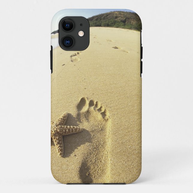Coques Case-Mate iPhone USA, Hawaii, Maui, Makena Beach, Footprint et (Dos)