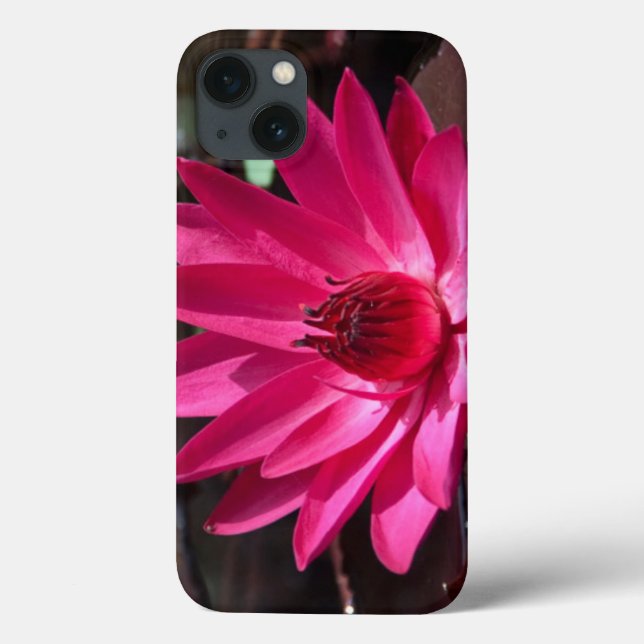 Coques Case-Mate iPhone USA, Kansas, Bright Red Water Lilly (Verso)