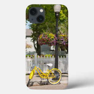 Coques Pour iPhone USA, Michigan, île Mackinac. Vélo jaune