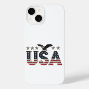 Coque Case-Mate iPhone USA Patriotic Eagle + Stars Drapeau Design pour Fi