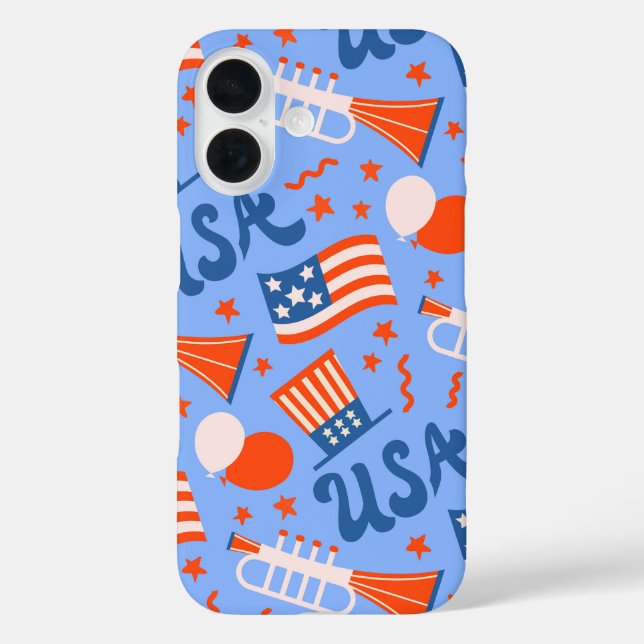 Coques Case-Mate iPhone USA Stars & Stripes - Fête de l'Indépendance (Verso)