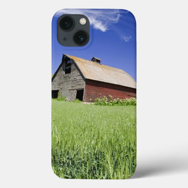 Coques Case-Mate iPhone USA, Washington, Old Red Barn in the Spring (Verso)