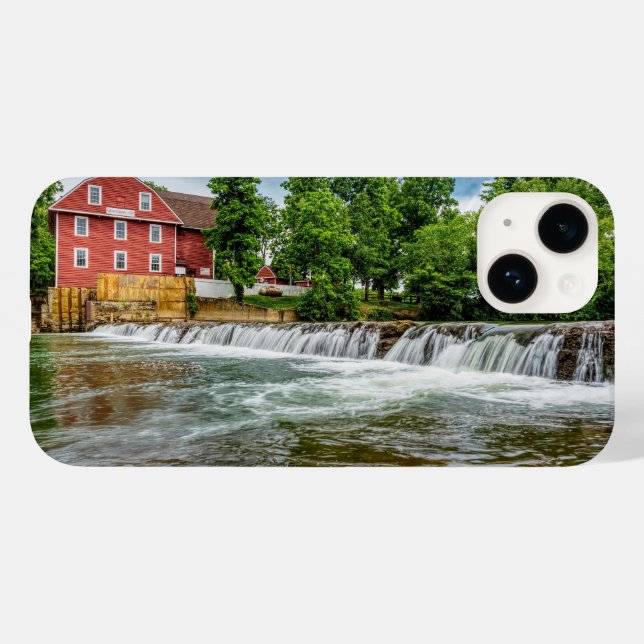 Coques Case-Mate iPhone Usine d'aigle de guerre et cascade (Verso (horizontal))